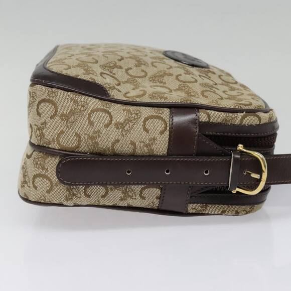 CELINE C Macadam Canvas Shoulder Bag Brown - Picture 6 of 13